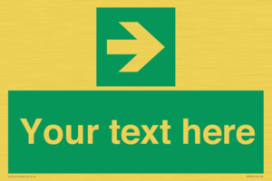 Custom Arrow Right Sign